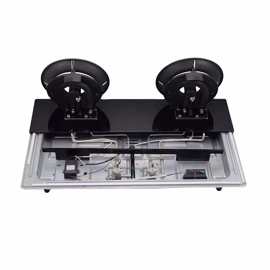 Glass Panel Gas Hob Four Burners