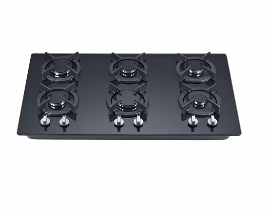 4 Burner Gas Stove with Tempered Glass Panel